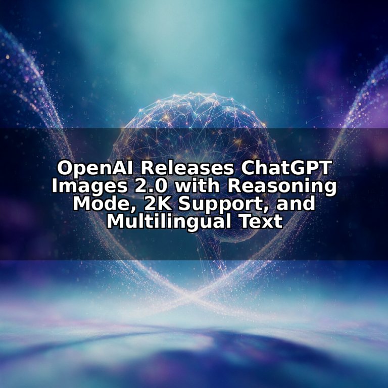 OpenAI Releases ChatGPT Images 2.0 with Reasoning Mode, 2K Support, and Multilingual Text