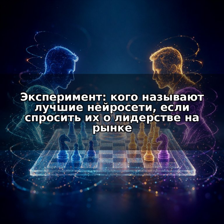 Эксперимент: кого называют лучшие нейросети, если спросить их о лидерстве на рынке