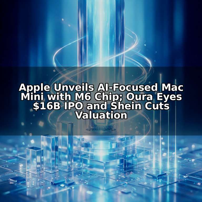 Apple Unveils AI-Focused Mac Mini with M6 Chip; Oura Eyes $16B IPO and Shein Cuts Valuation
