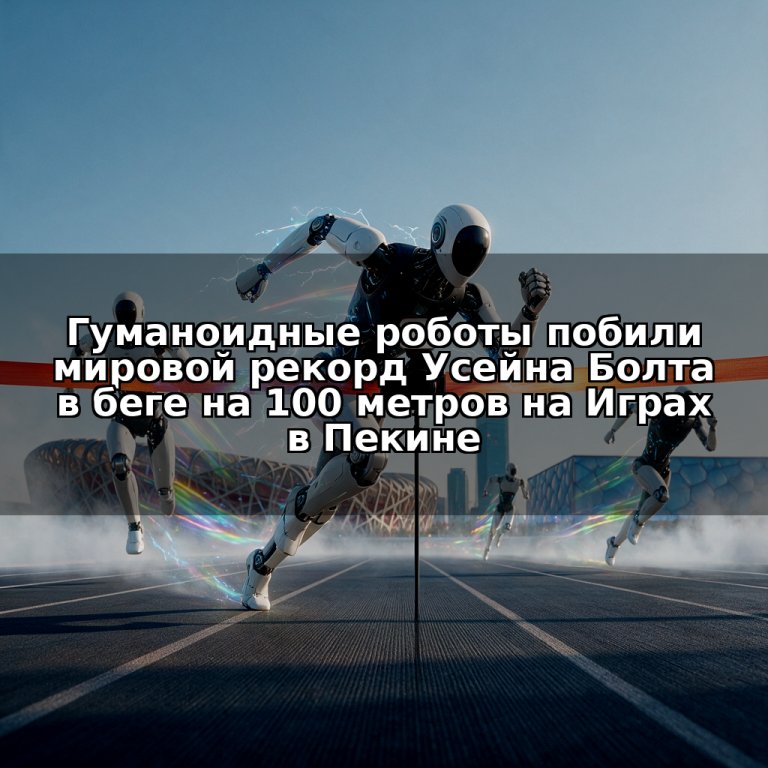 Гуманоидные роботы побили мировой рекорд Усейна Болта в беге на 100 метров на Играх в Пекине