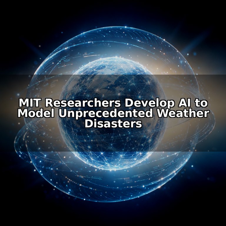 MIT Researchers Develop AI to Model Unprecedented Weather Disasters