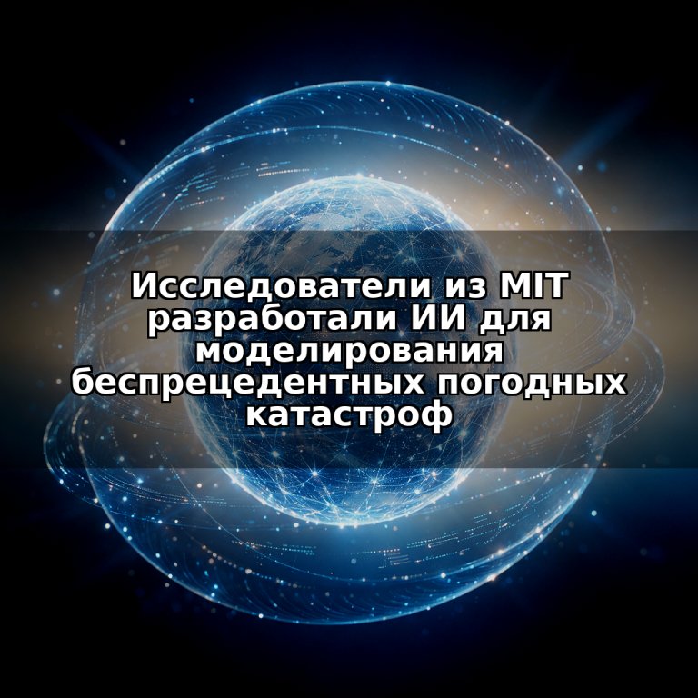 Исследователи из MIT разработали ИИ для моделирования беспрецедентных погодных катастроф