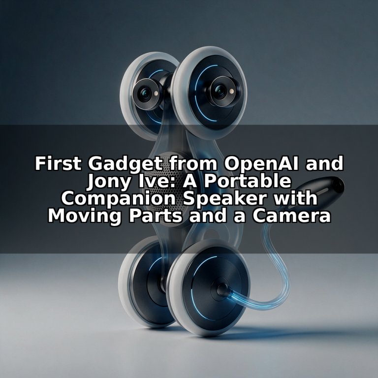 First Gadget from OpenAI and Jony Ive: A Portable Companion Speaker with Moving Parts and a Camera