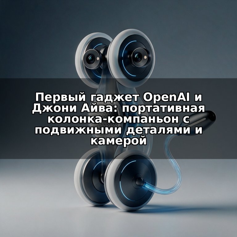 Первый гаджет OpenAI и Джони Айва: портативная колонка-компаньон с подвижными деталями и камерой