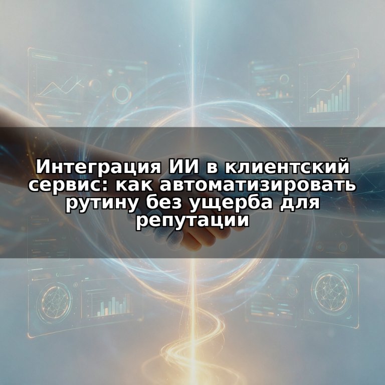 Интеграция ИИ в клиентский сервис: как автоматизировать рутину без ущерба для репутации