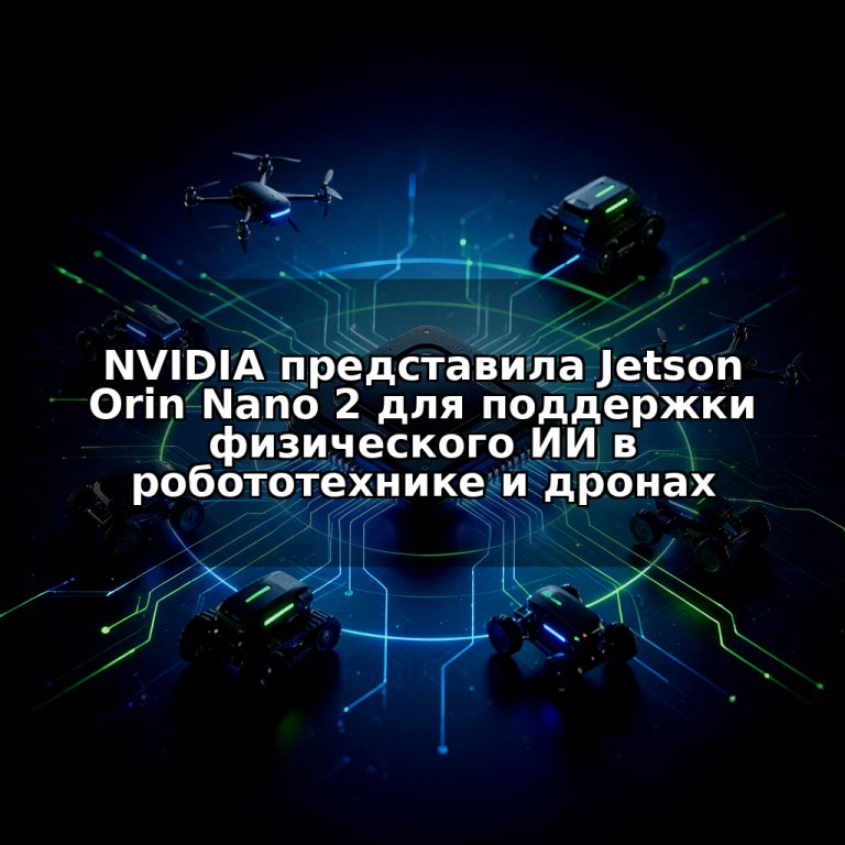 NVIDIA представила Jetson Orin Nano 2 для поддержки физического ИИ в робототехнике и дронах