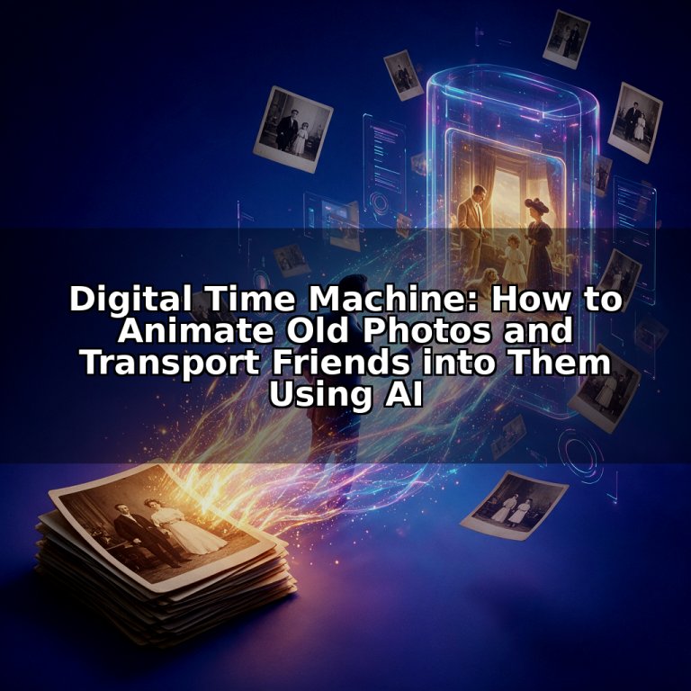 Digital Time Machine: How to Animate Old Photos and Transport Friends into Them Using AI