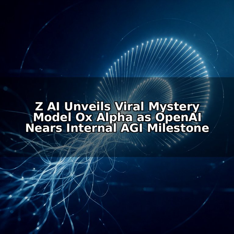 Z AI Unveils Viral Mystery Model Ox Alpha as OpenAI Nears Internal AGI Milestone
