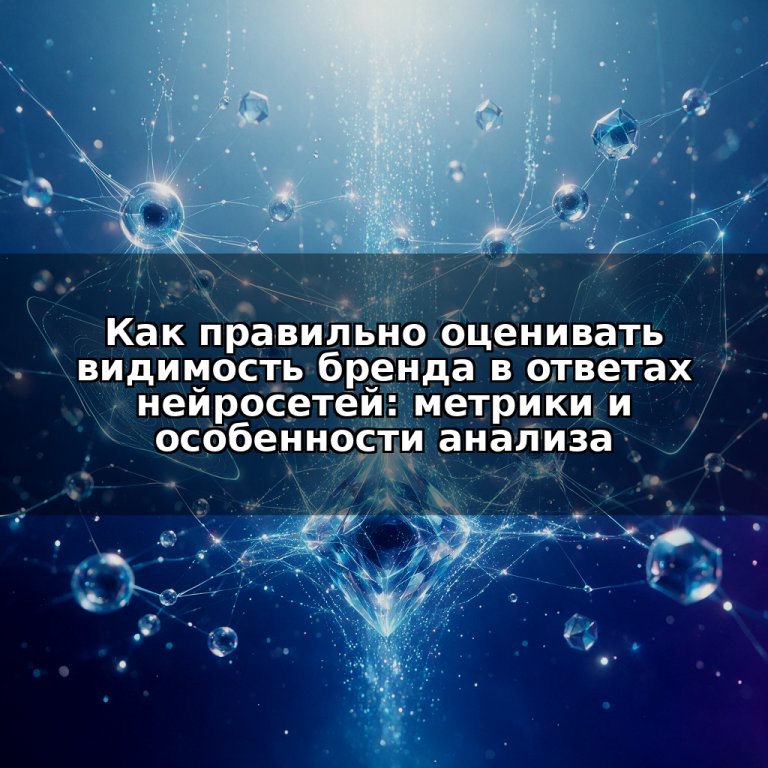 Как правильно оценивать видимость бренда в ответах нейросетей: метрики и особенности анализа