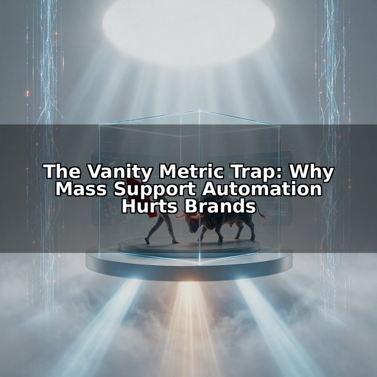 The Vanity Metric Trap: Why Mass Support Automation Hurts Brands