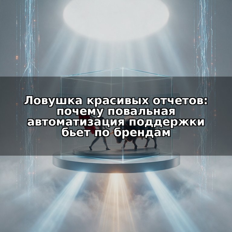 Ловушка красивых отчетов: почему повальная автоматизация поддержки бьет по брендам