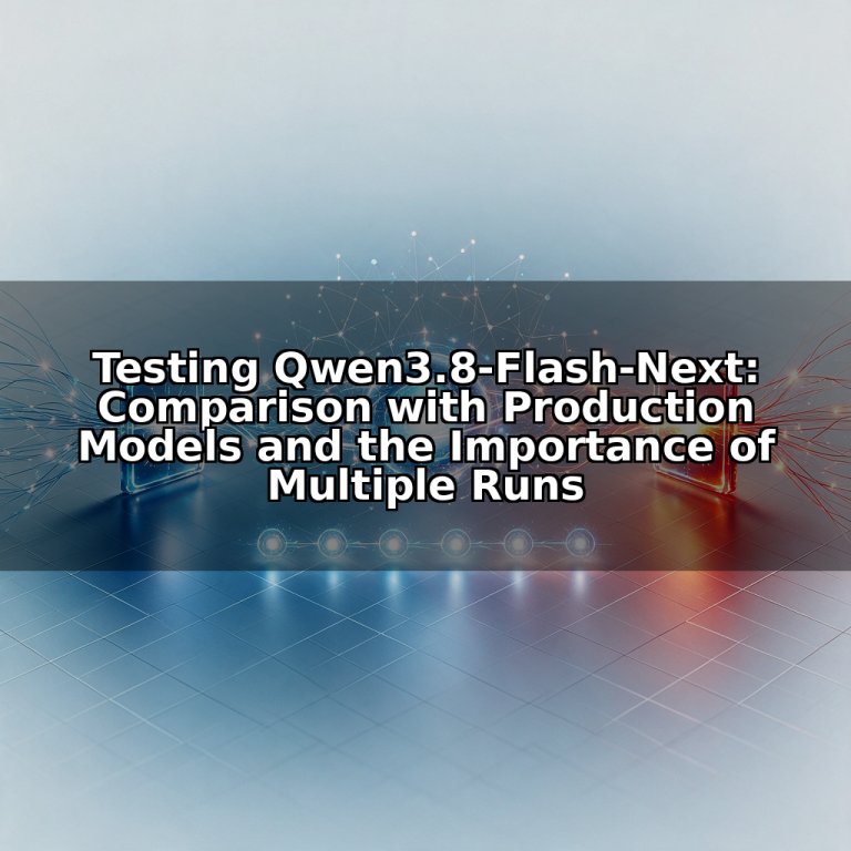 Testing Qwen3.8-Flash-Next: Comparison with Production Models and the Importance of Multiple Runs
