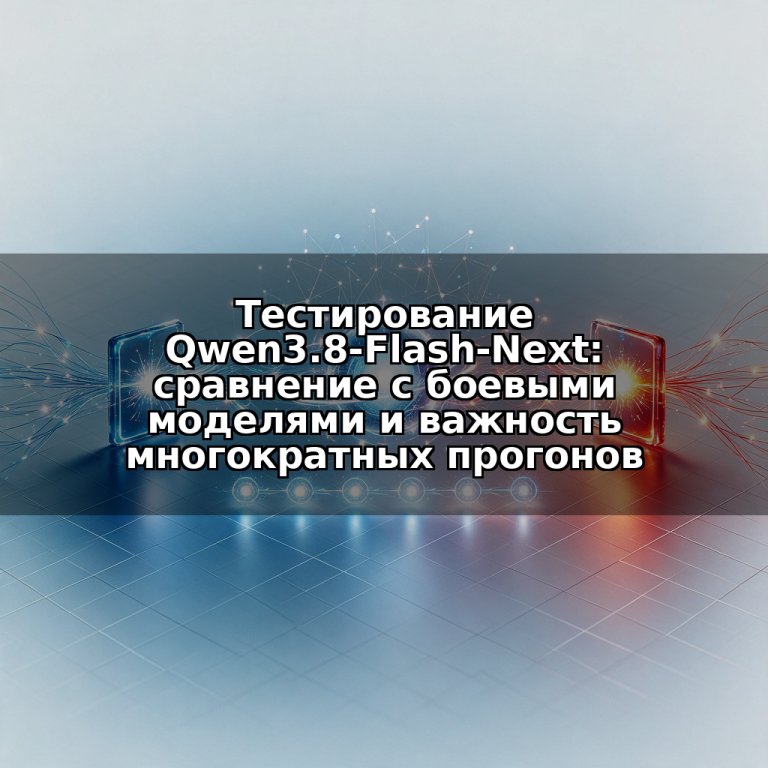Тестирование Qwen3.8-Flash-Next: сравнение с боевыми моделями и важность многократных прогонов