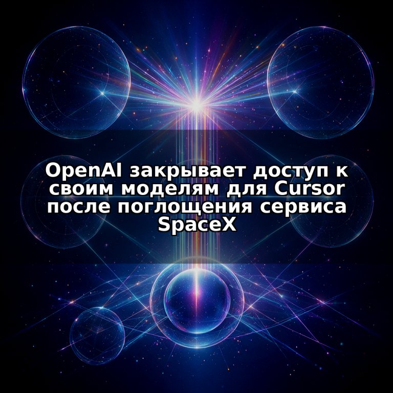 OpenAI закрывает доступ к своим моделям для Cursor после поглощения сервиса SpaceX