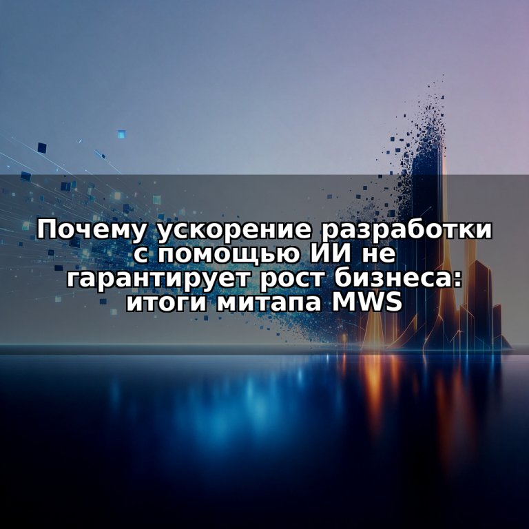 Почему ускорение разработки с помощью ИИ не гарантирует рост бизнеса: итоги митапа MWS