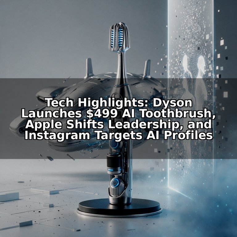 Tech Highlights: Dyson Launches $499 AI Toothbrush, Apple Shifts Leadership, and Instagram Targets AI Profiles