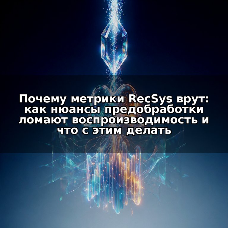 Почему метрики RecSys врут: как нюансы предобработки ломают воспроизводимость и что с этим делать