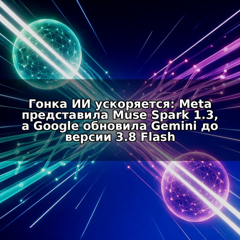 Гонка ИИ ускоряется: Meta представила Muse Spark 1.3, а Google обновила Gemini до версии 3.8 Flash