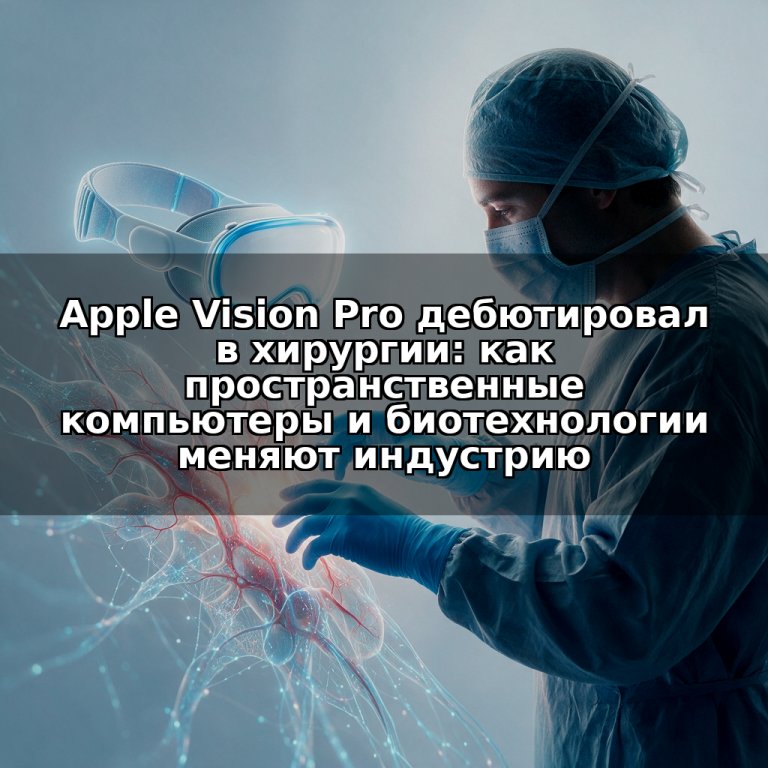 Apple Vision Pro дебютировал в хирургии: как пространственные компьютеры и биотехнологии меняют индустрию