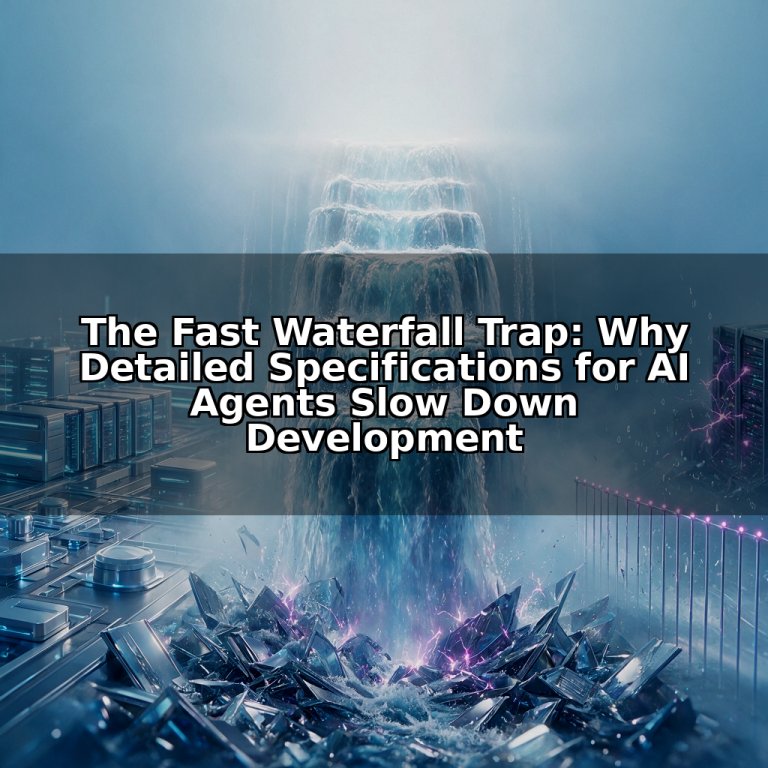 The Fast Waterfall Trap: Why Detailed Specifications for AI Agents Slow Down Development
