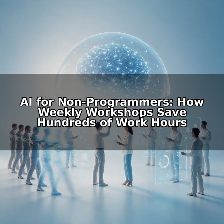 AI for Non-Programmers: How Weekly Workshops Save Hundreds of Work Hours