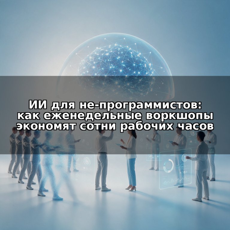ИИ для не-программистов: как еженедельные воркшопы экономят сотни рабочих часов