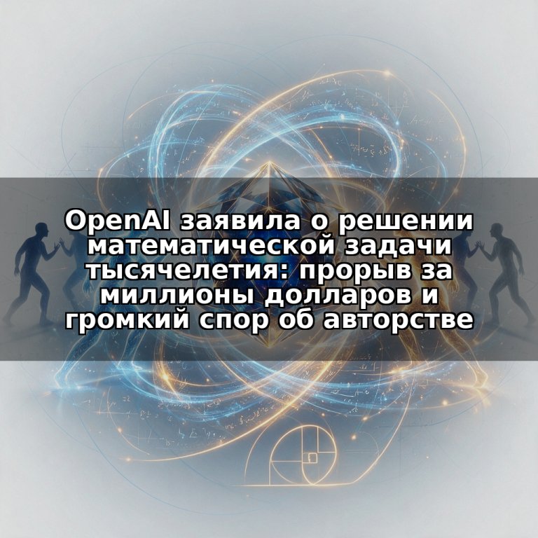 OpenAI заявила о решении математической задачи тысячелетия: прорыв за миллионы долларов и громкий спор об авторстве