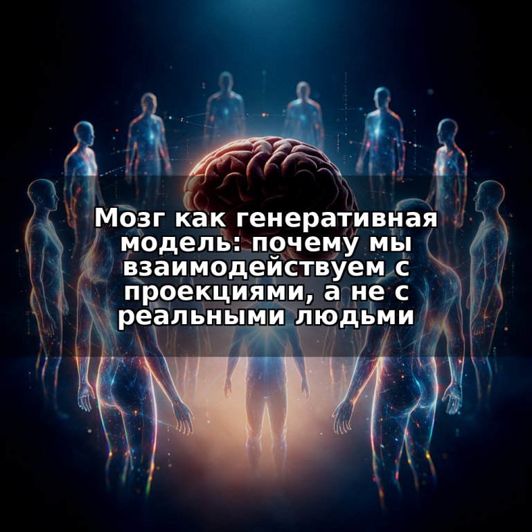 Мозг как генеративная модель: почему мы взаимодействуем с проекциями, а не с реальными людьми