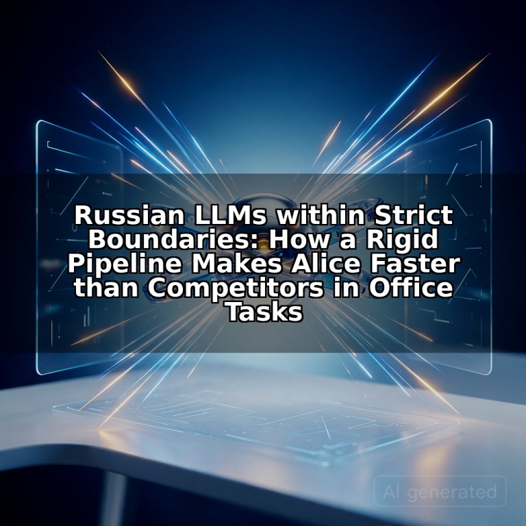 Russian LLMs within Strict Boundaries: How a Rigid Pipeline Makes Alice Faster than Competitors in Office Tasks