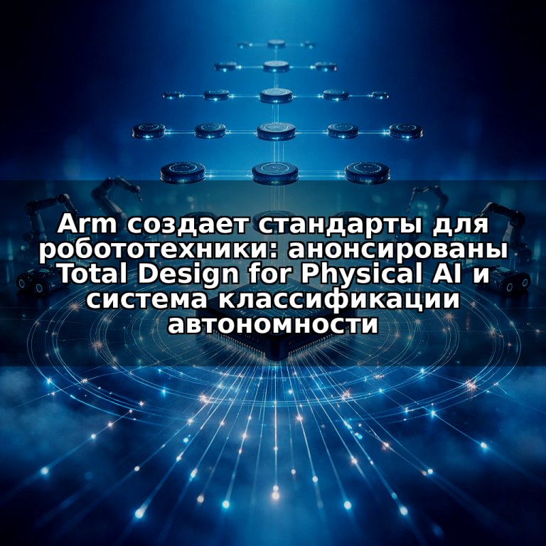 Arm создает стандарты для робототехники: анонсированы Total Design for Physical AI и система классификации автономности