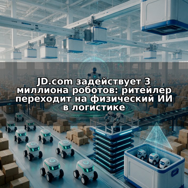 JD.com задействует 3 миллиона роботов: ритейлер переходит на физический ИИ в логистике