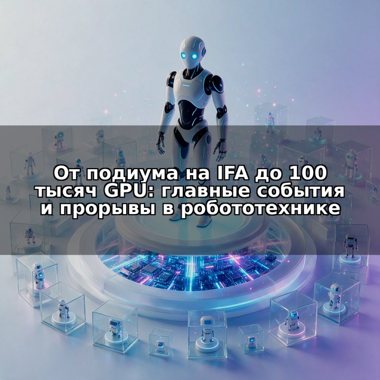 От подиума на IFA до 100 тысяч GPU: главные события и прорывы в робототехнике