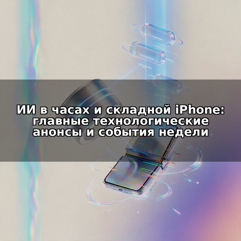 ИИ в часах и складной iPhone: главные технологические анонсы и события недели