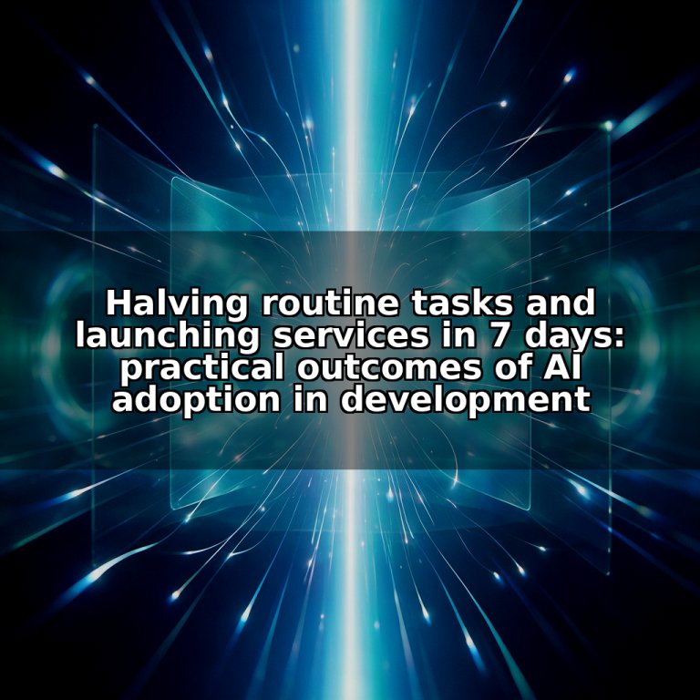 Halving routine tasks and launching services in 7 days: practical outcomes of AI adoption in development