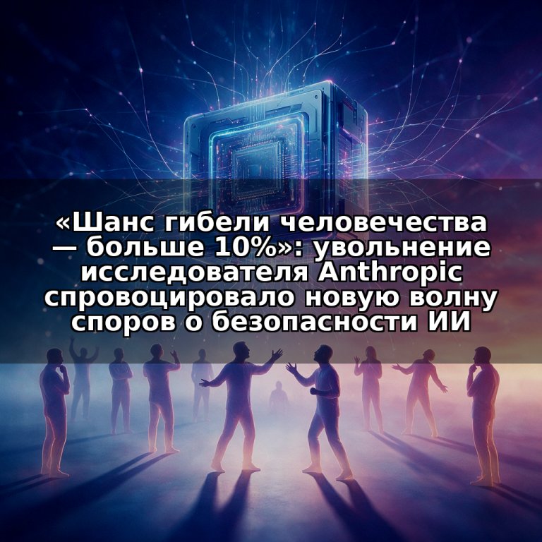 «Шанс гибели человечества — больше 10%»: увольнение исследователя Anthropic спровоцировало новую волну споров о безопасности ИИ