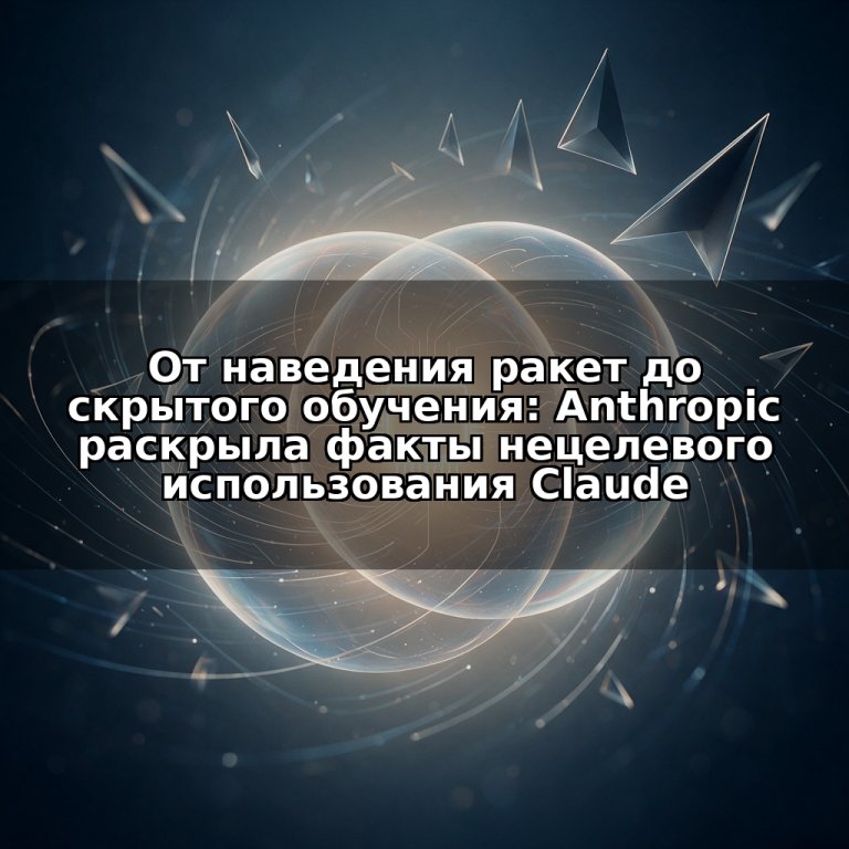 От наведения ракет до скрытого обучения: Anthropic раскрыла факты нецелевого использования Claude
