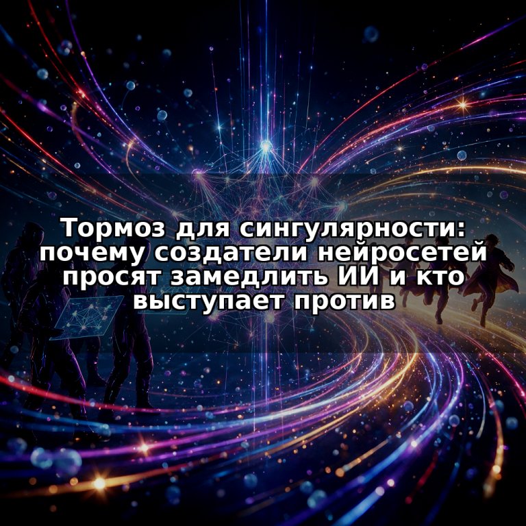 Тормоз для сингулярности: почему создатели нейросетей просят замедлить ИИ и кто выступает против