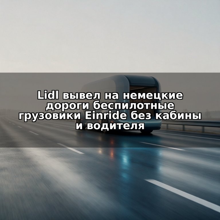 Lidl вывел на немецкие дороги беспилотные грузовики Einride без кабины и водителя