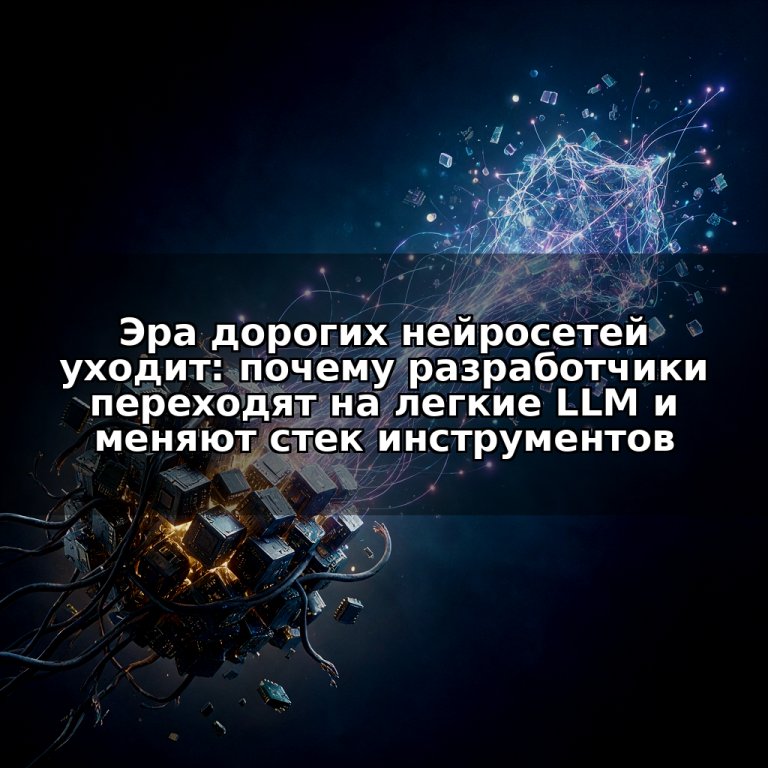 Эра дорогих нейросетей уходит: почему разработчики переходят на легкие LLM и меняют стек инструментов
