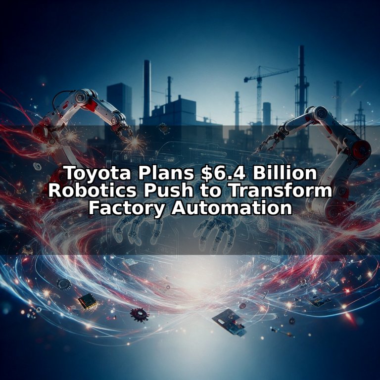 Toyota Plans $6.4 Billion Robotics Push to Transform Factory Automation
