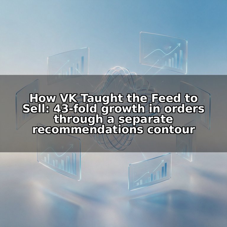 How VK Taught the Feed to Sell: 43-fold growth in orders through a separate recommendations contour