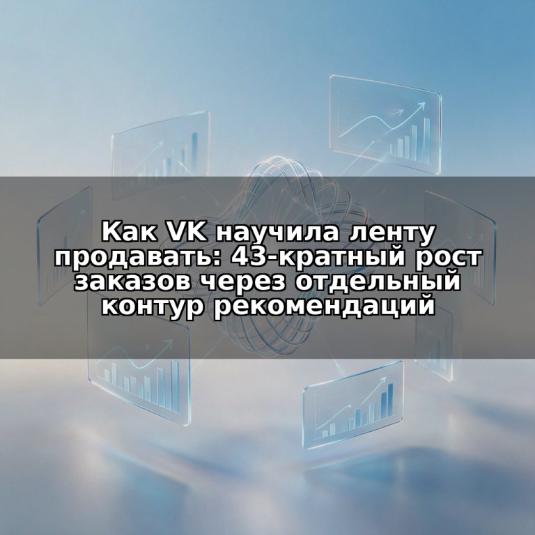 Как VK научила ленту продавать: 43-кратный рост заказов через отдельный контур рекомендаций