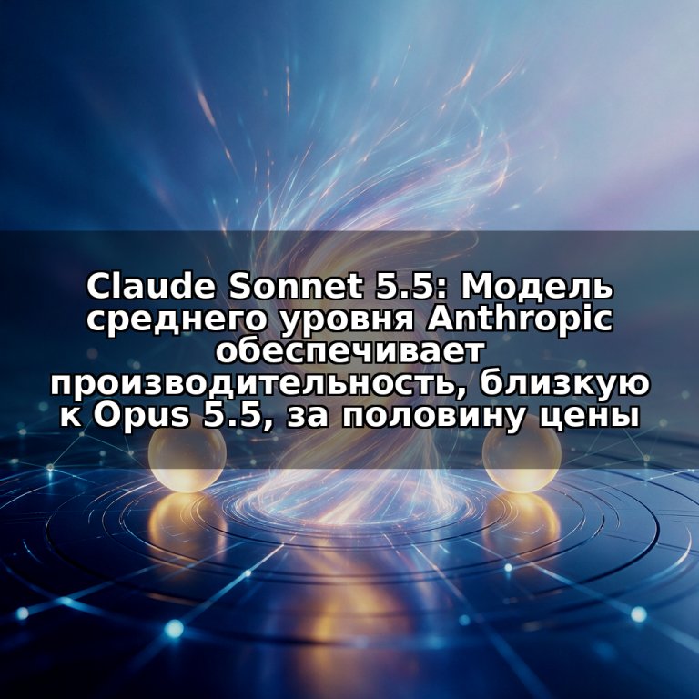 Claude Sonnet 5.5: Модель среднего уровня Anthropic обеспечивает производительность, близкую к Opus 5.5, за половину цены