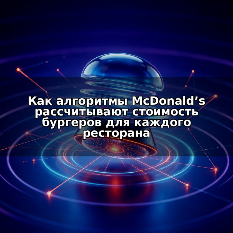 Как алгоритмы McDonald’s рассчитывают стоимость бургеров для каждого ресторана