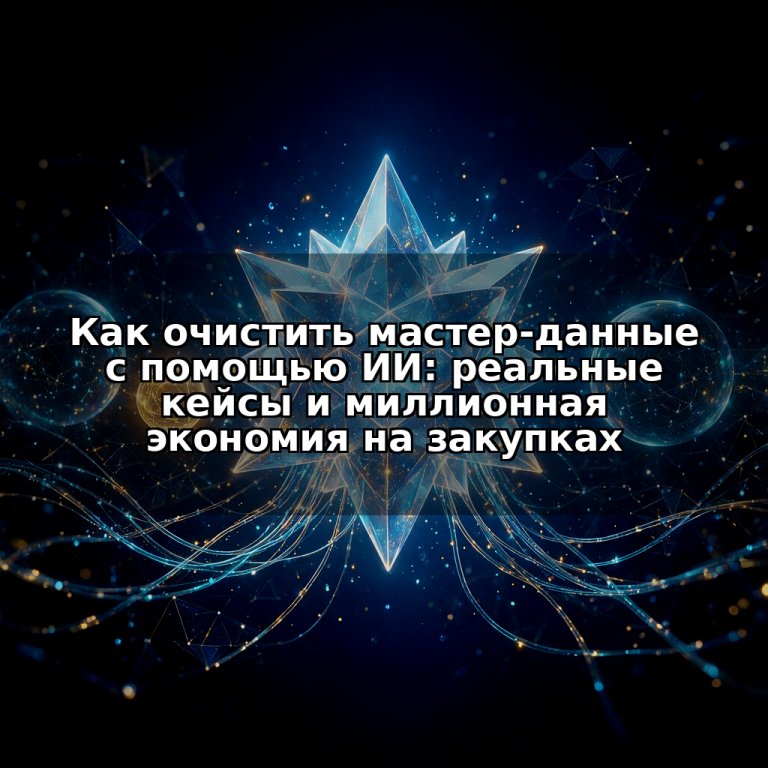 Как очистить мастер-данные с помощью ИИ: реальные кейсы и миллионная экономия на закупках