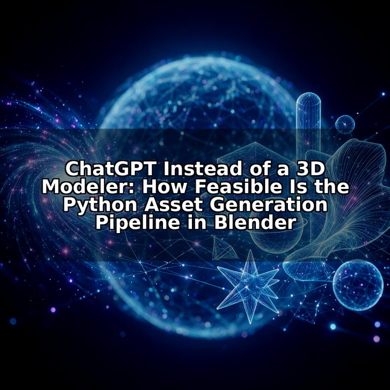 ChatGPT Instead of a 3D Modeler: How Feasible Is the Python Asset Generation Pipeline in Blender