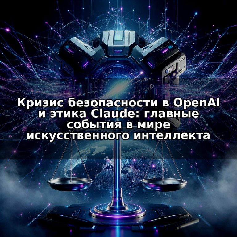 Кризис безопасности в OpenAI и этика Claude: главные события в мире искусственного интеллекта