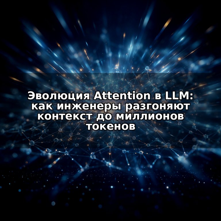 Эволюция Attention в LLM: как инженеры разгоняют контекст до миллионов токенов