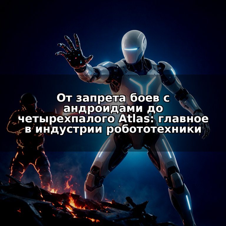 От запрета боев с андроидами до четырехпалого Atlas: главное в индустрии робототехники