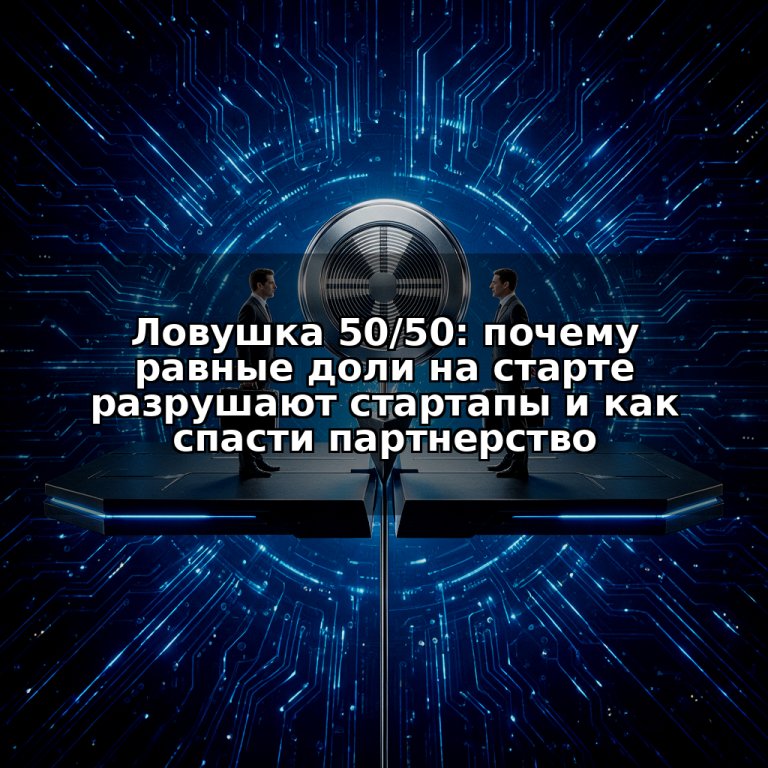 Ловушка 50/50: почему равные доли на старте разрушают стартапы и как спасти партнерство